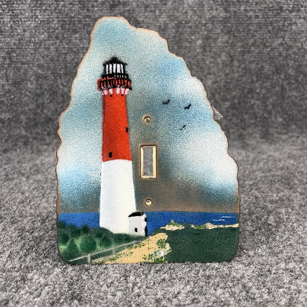 Enameled Copper Switch Plate Cover Bovano of Cheshire-Barnegat Lighthouse NJ